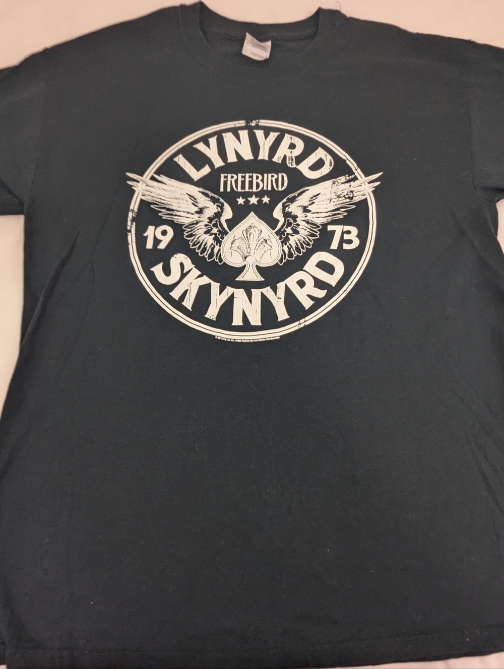 Lynyrd Skynyrd Men's Black Tshirt Vintage 2015 Freebird 1973 Size Large
